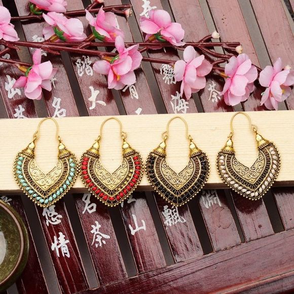 🌺Ancient Style Tibetan Filigree Gypsy Earring - Picture 6 of 14